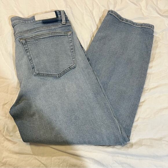 Re/Done Jeans High Rise Stove Pipe Jean in Livedilight Blue size 30 - Picture 16 of 16